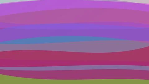Abstract colorful wavy background featuring layered horizontal curves in pu.. 库存插图