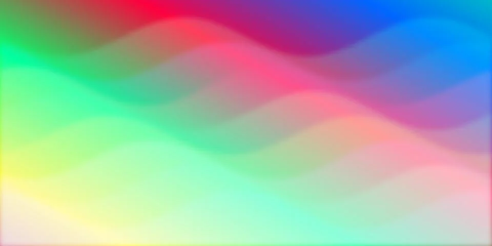 Abstract colorful wavy background with gradient light Stock Illustration