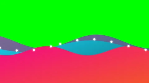Abstract colorful wavy background layers with glowing white points of light Stock Footage 340904348