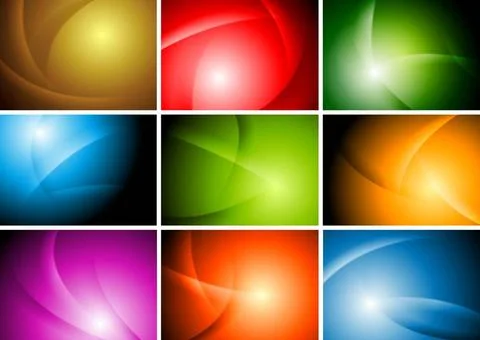 Abstract colorful wavy backgrounds. Vector template eps 10 Abstract colorf... Stock Photos