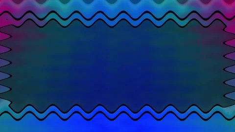 Abstract Colorful Wavy Frame Stock Footage 284403595