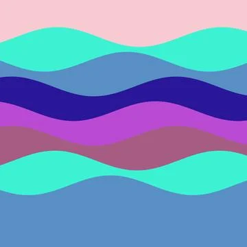 Abstract colorful wavy gradient background design Stock Illustration