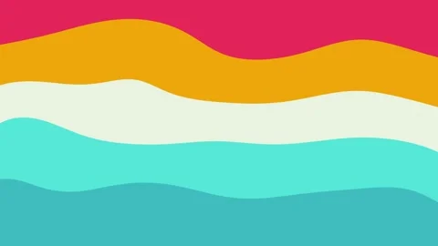 Abstract colorful wavy lines motion background animation Stock Footage 339623512