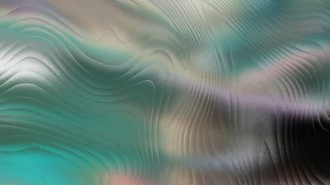 Abstract colorful wavy lines pattern with gradient shades of green blue pur.. 스톡 일러스트