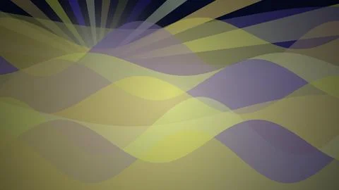 Abstract colorful wavy lines pattern with yellow and purple Stock Illustration