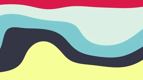 Abstract colorful wavy liquid motion background, with smooth flowing layers Stock Footage 339623558