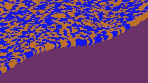 Abstract colorful wavy pattern with blue and orange shapes Illustrazione stock