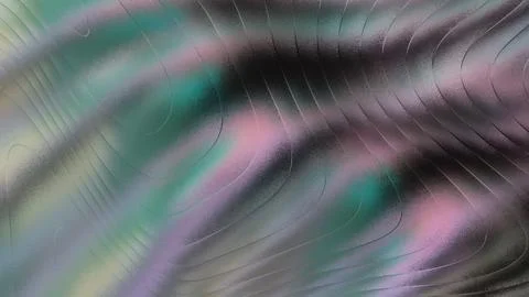 Abstract colorful wavy pattern with curved lines and pastel shades of pink .. Stock Illustration