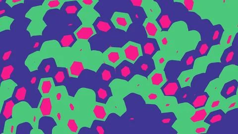 Abstract colorful wavy pattern with dots and liquid shapes 스톡 일러스트