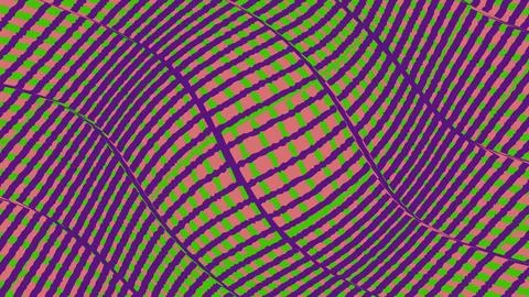 Abstract colorful wavy pattern with geometric grid lines Illustrazione stock