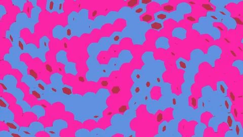 Abstract colorful wavy pattern with pink and blue shapes 스톡 일러스트