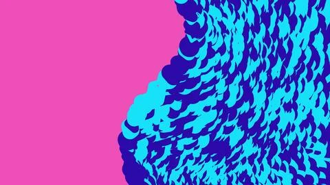 Abstract colorful wavy pattern with vibrant blue and pink Stock Illustration