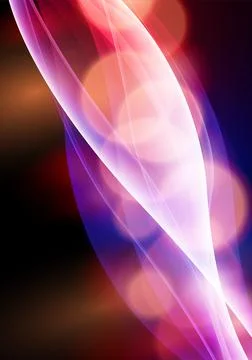 Abstract colorful wavy vector background with particles Stock Photos