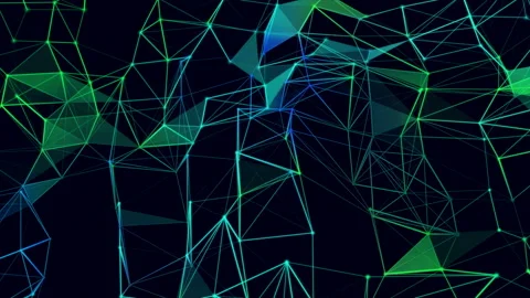 Abstract colorful web tech background. Loopable geometric motion graphics. Stock Footage 140148164