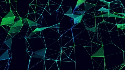 Abstract colorful web tech background. Loopable geometric motion graphics. Stock Footage 140148228