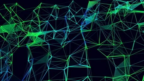 Abstract colorful web tech background. Loopable geometric motion graphics. Stock Footage 140148306