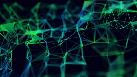 Abstract colorful web tech background. Loopable geometric motion graphics. Stock Footage 140148521