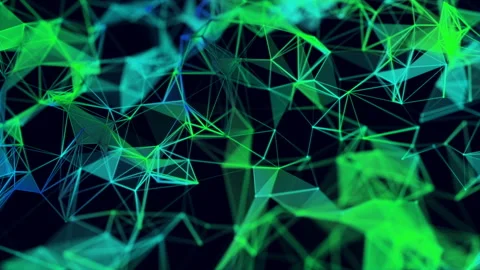 Abstract colorful web tech background. Loopable geometric motion graphics. Stock Footage 140148769