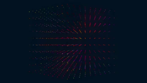 Abstract colorful web tech cube background. Loopable geometric motion graphics. Stock Footage 140147200