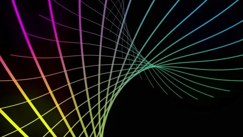 Abstract colorful zigzag lines animation. Video stock 168207348