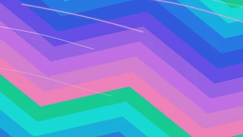 Abstract Colorful Zigzag Pattern Animation. Stock-Footage 330132422