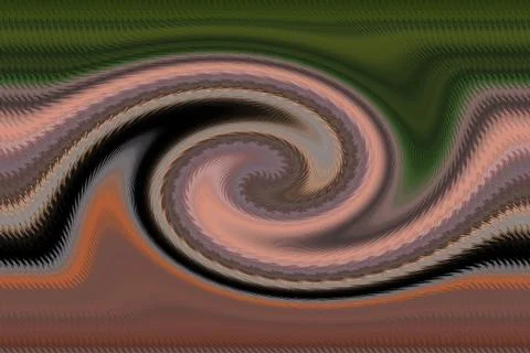 Abstract colorful zigzag spiral pattern Stock Illustration