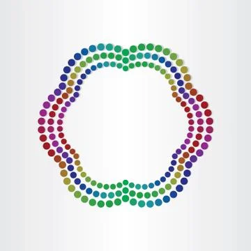 Abstract colorfull background with circles Stock Illustration