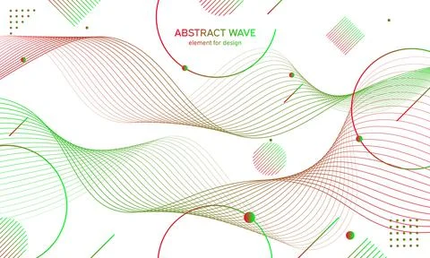 Abstract colorfull wave element for design. Digital frequency track equalizer Illustrazione stock