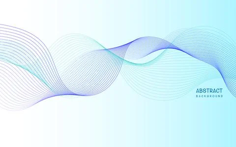 Abstract colorfull wave element for design. Stylized line art background. Vec 스톡 일러스트
