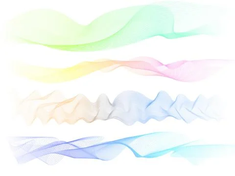 Abstract colorfull wave element for design. Digital frequency track equalizer Stock Illustration