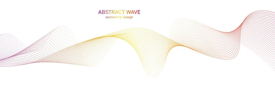 Abstract colorfull wave element for design. Digital frequency track equaliz.. Stock Illustration
