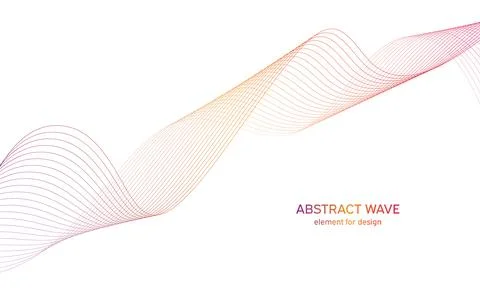 Abstract colorfull wave element for design. Digital frequency track equalizer Stock Illustration