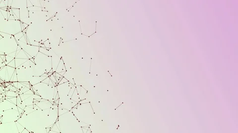 Abstract colorfulplexus structure evolving in motion background with Technology. Stock Footage 93965888