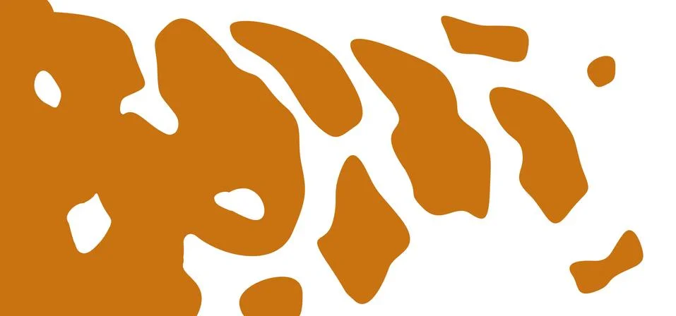 Abstract coloring of a cow. Simple pattern, small and big dot for textile design 스톡 일러스트