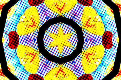 Abstract Colors and Patterns Shapes Stock Illustration