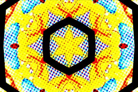 Abstract Colors and Patterns Yellow Stock Illustration