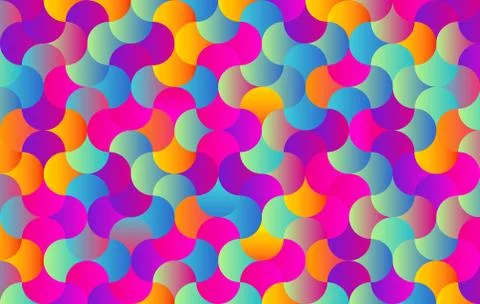 Abstract colors background for design - Vector - Pieces in a Puzzle Stock Illustration