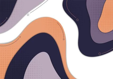 Abstract colors doodle template design decorative artwork. Stock-Illustration