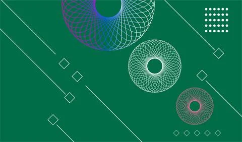 Abstract colors geometric elements ,shapes and circle design for web page, .. Stock Illustration
