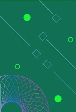 Abstract colors geometric elements ,shapes and circle design for web page, .. Stock Illustration