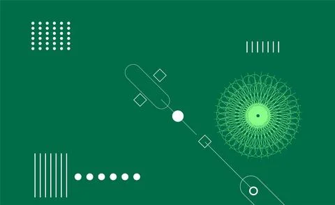 Abstract colors geometric elements ,shapes and circle design for web page, .. Stock Illustration