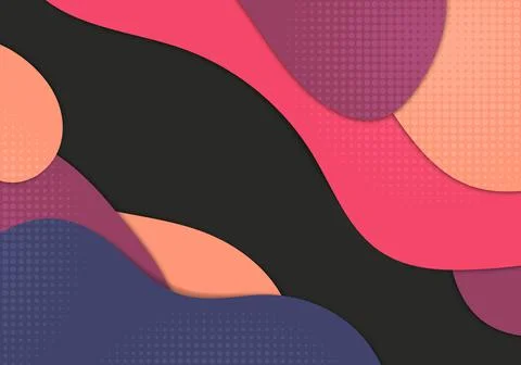 Abstract colors style template of doodle artwork decoration. Stock Illustration