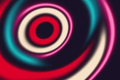 Abstract colors swirl pattern psychedelic retro vibrant illustration, retro.. Stock Illustration