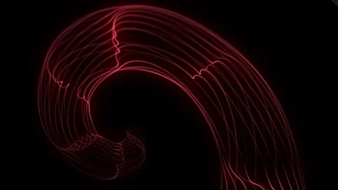Abstract colors wave with lines. Digital frequency track equalizer. Stock-Footage 314109278