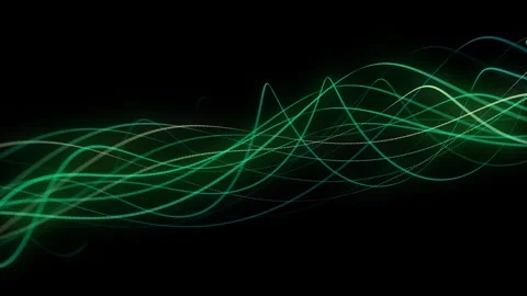 Abstract colors wave with lines. Digital frequency track equalizer. Stock-Footage 314109619