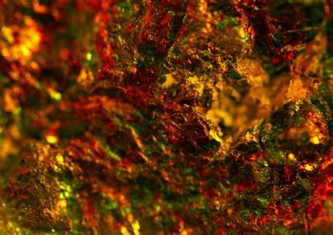 Abstract colour dark background.  orange crystals. macro Stock Photos