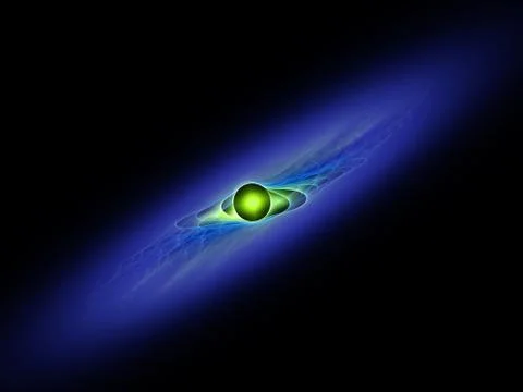 Abstract colour galactic backdrop . Stock Illustration