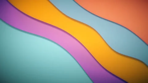 Abstract Colour Paper Waves Background Stock Footage 119623680