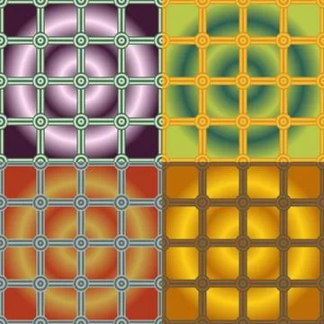Abstract colour seamless patterns Illustrazione stock