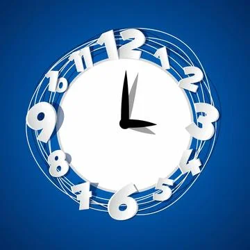  Abstract Coloured Clock Creative Abstract Coloured Clock vector illustrat... Fotos de archivo